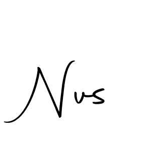Make a beautiful signature design for name Nvs. With this signature (Autography-DOLnW) style, you can create a handwritten signature for free. Nvs signature style 10 images and pictures png