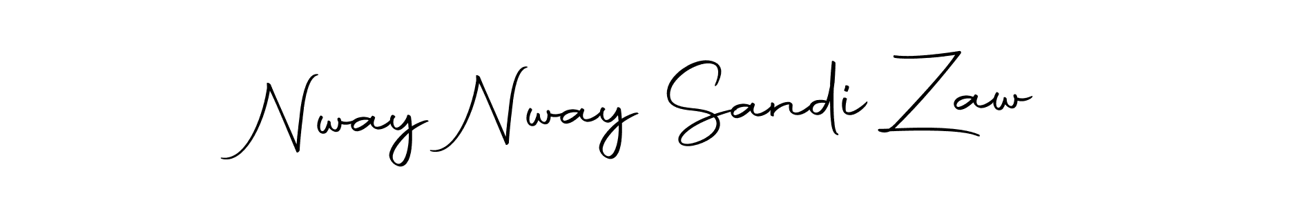 Make a short Nway Nway Sandi Zaw signature style. Manage your documents anywhere anytime using Autography-DOLnW. Create and add eSignatures, submit forms, share and send files easily. Nway Nway Sandi Zaw signature style 10 images and pictures png