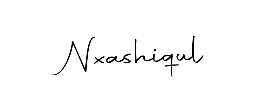 Use a signature maker to create a handwritten signature online. With this signature software, you can design (Autography-DOLnW) your own signature for name Nxashiqul. Nxashiqul signature style 10 images and pictures png