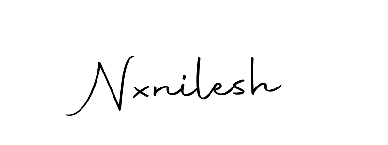 Make a beautiful signature design for name Nxnilesh. With this signature (Autography-DOLnW) style, you can create a handwritten signature for free. Nxnilesh signature style 10 images and pictures png