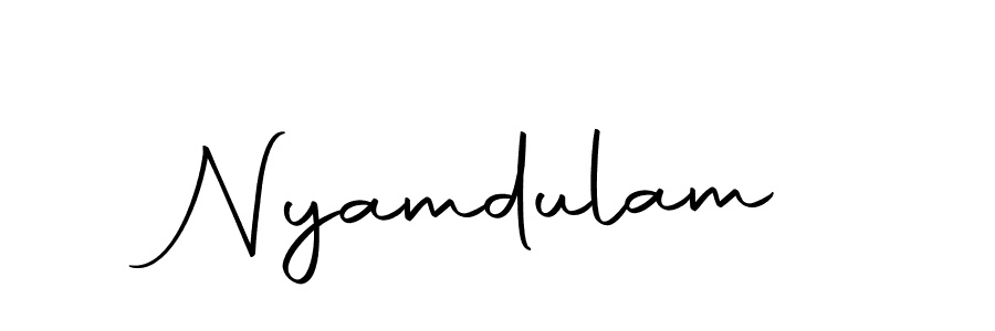 How to make Nyamdulam name signature. Use Autography-DOLnW style for creating short signs online. This is the latest handwritten sign. Nyamdulam signature style 10 images and pictures png