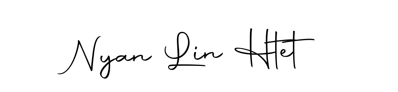 if you are searching for the best signature style for your name Nyan Lin Htet. so please give up your signature search. here we have designed multiple signature styles  using Autography-DOLnW. Nyan Lin Htet signature style 10 images and pictures png