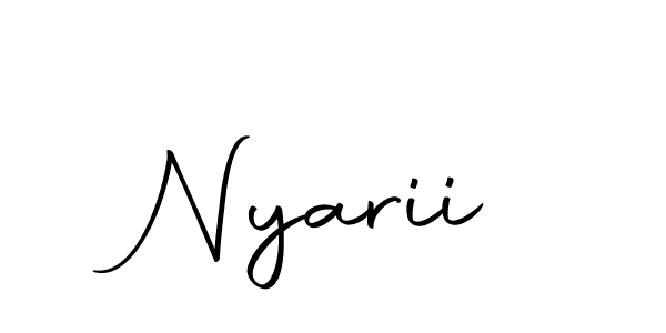You should practise on your own different ways (Autography-DOLnW) to write your name (Nyarii) in signature. don't let someone else do it for you. Nyarii signature style 10 images and pictures png
