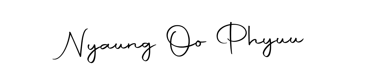 Also we have Nyaung Oo Phyuu name is the best signature style. Create professional handwritten signature collection using Autography-DOLnW autograph style. Nyaung Oo Phyuu signature style 10 images and pictures png