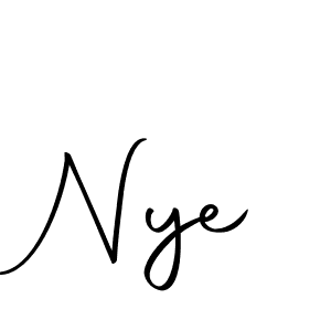 Nye stylish signature style. Best Handwritten Sign (Autography-DOLnW) for my name. Handwritten Signature Collection Ideas for my name Nye. Nye signature style 10 images and pictures png