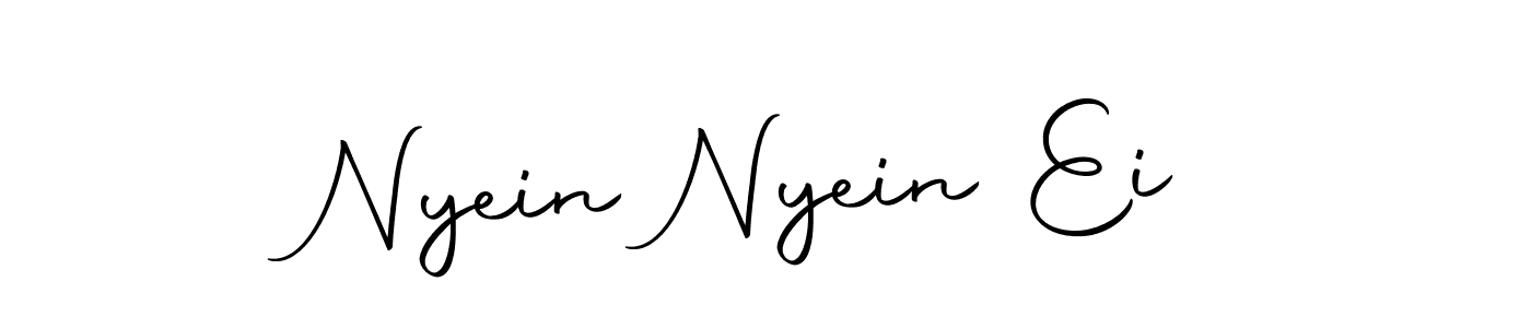 Make a short Nyein Nyein Ei signature style. Manage your documents anywhere anytime using Autography-DOLnW. Create and add eSignatures, submit forms, share and send files easily. Nyein Nyein Ei signature style 10 images and pictures png