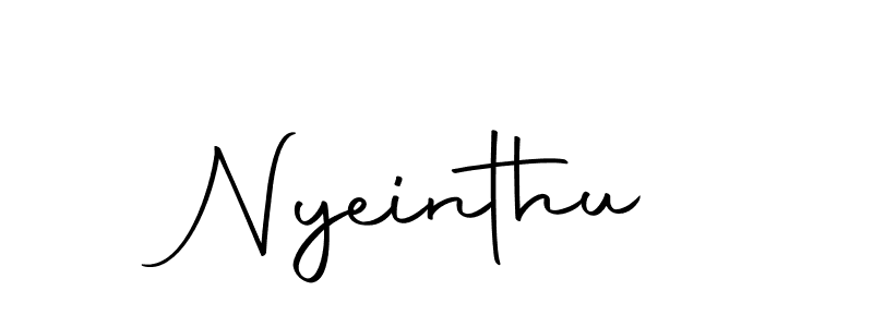 Make a beautiful signature design for name Nyeinthu. With this signature (Autography-DOLnW) style, you can create a handwritten signature for free. Nyeinthu signature style 10 images and pictures png