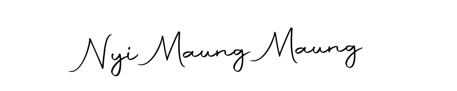 Make a beautiful signature design for name Nyi Maung Maung. With this signature (Autography-DOLnW) style, you can create a handwritten signature for free. Nyi Maung Maung signature style 10 images and pictures png