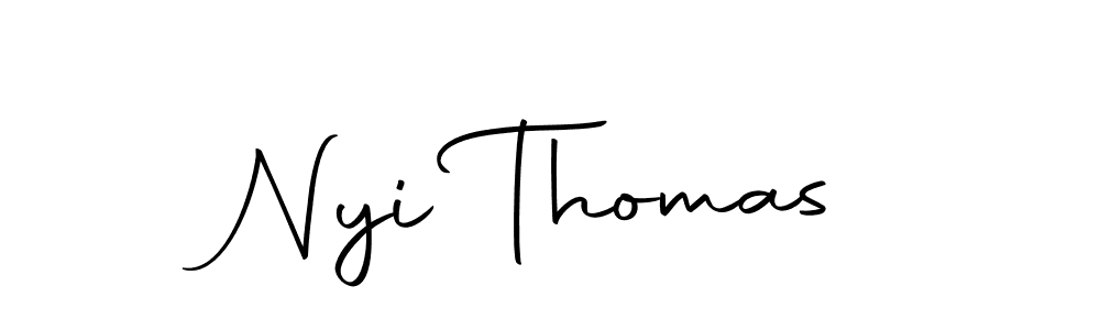 Use a signature maker to create a handwritten signature online. With this signature software, you can design (Autography-DOLnW) your own signature for name Nyi Thomas. Nyi Thomas signature style 10 images and pictures png