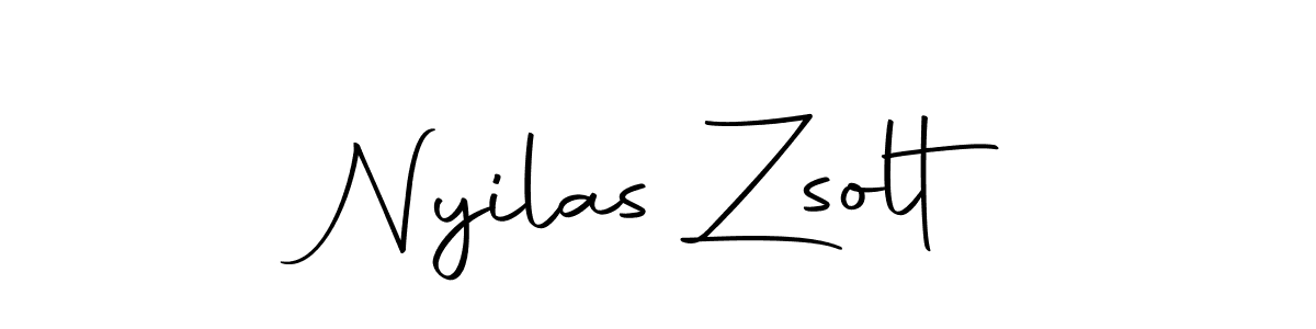 Use a signature maker to create a handwritten signature online. With this signature software, you can design (Autography-DOLnW) your own signature for name Nyilas Zsolt. Nyilas Zsolt signature style 10 images and pictures png