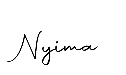 Nyima stylish signature style. Best Handwritten Sign (Autography-DOLnW) for my name. Handwritten Signature Collection Ideas for my name Nyima. Nyima signature style 10 images and pictures png