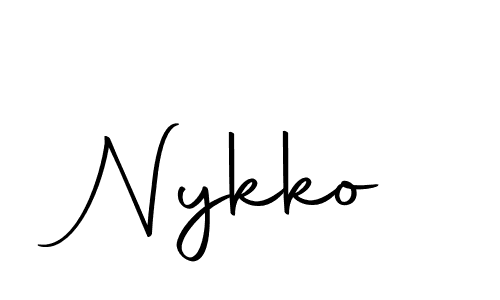 Similarly Autography-DOLnW is the best handwritten signature design. Signature creator online .You can use it as an online autograph creator for name Nykko. Nykko signature style 10 images and pictures png