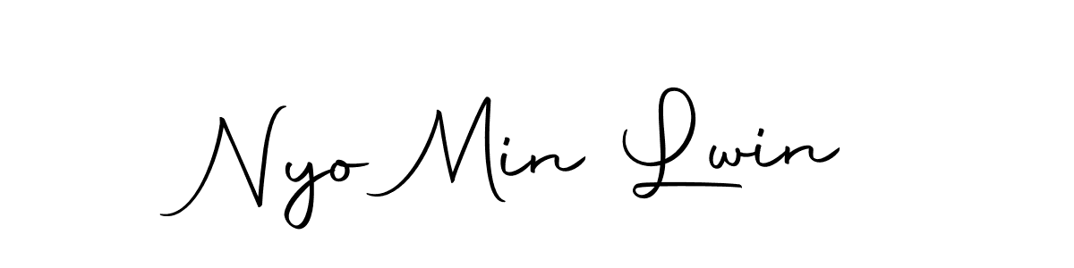 Make a beautiful signature design for name Nyo Min Lwin. Use this online signature maker to create a handwritten signature for free. Nyo Min Lwin signature style 10 images and pictures png