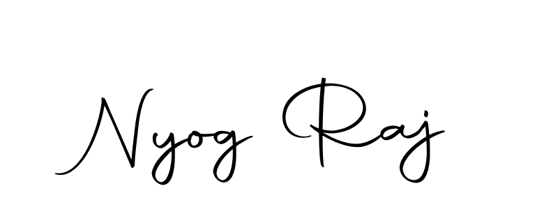 Use a signature maker to create a handwritten signature online. With this signature software, you can design (Autography-DOLnW) your own signature for name Nyog Raj. Nyog Raj signature style 10 images and pictures png