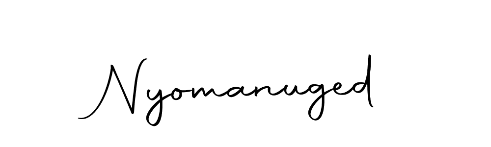 Autography-DOLnW is a professional signature style that is perfect for those who want to add a touch of class to their signature. It is also a great choice for those who want to make their signature more unique. Get Nyomanuged name to fancy signature for free. Nyomanuged signature style 10 images and pictures png