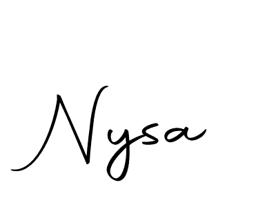 The best way (Autography-DOLnW) to make a short signature is to pick only two or three words in your name. The name Nysa include a total of six letters. For converting this name. Nysa signature style 10 images and pictures png