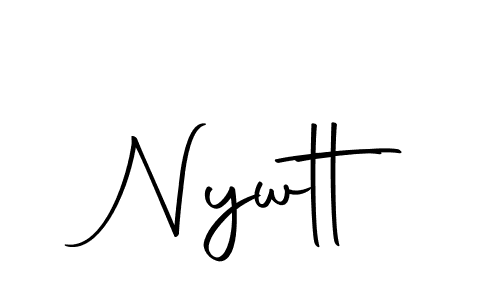 Create a beautiful signature design for name Nywtt. With this signature (Autography-DOLnW) fonts, you can make a handwritten signature for free. Nywtt signature style 10 images and pictures png