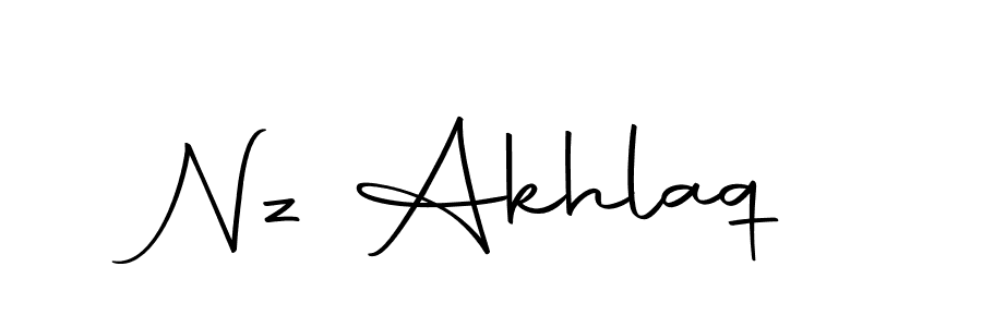 Here are the top 10 professional signature styles for the name Nz Akhlaq. These are the best autograph styles you can use for your name. Nz Akhlaq signature style 10 images and pictures png