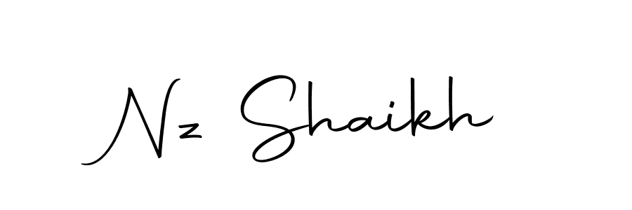 Similarly Autography-DOLnW is the best handwritten signature design. Signature creator online .You can use it as an online autograph creator for name Nz Shaikh. Nz Shaikh signature style 10 images and pictures png