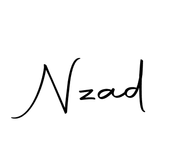 You should practise on your own different ways (Autography-DOLnW) to write your name (Nzad) in signature. don't let someone else do it for you. Nzad signature style 10 images and pictures png