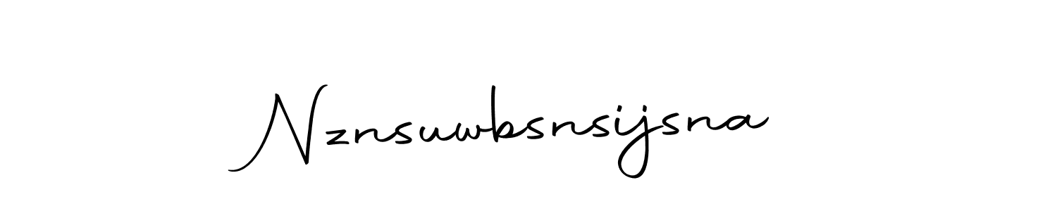 Make a beautiful signature design for name Nznsuwbsnsijsna. With this signature (Autography-DOLnW) style, you can create a handwritten signature for free. Nznsuwbsnsijsna signature style 10 images and pictures png