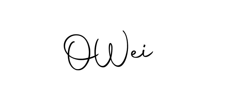 The best way (Autography-DOLnW) to make a short signature is to pick only two or three words in your name. The name O  Wei   include a total of six letters. For converting this name. O  Wei   signature style 10 images and pictures png