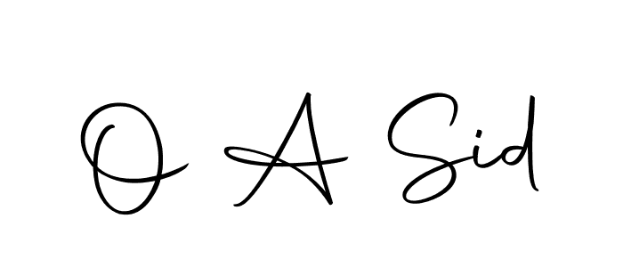 Use a signature maker to create a handwritten signature online. With this signature software, you can design (Autography-DOLnW) your own signature for name O A Sid. O A Sid signature style 10 images and pictures png