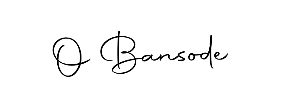 You should practise on your own different ways (Autography-DOLnW) to write your name (O Bansode) in signature. don't let someone else do it for you. O Bansode signature style 10 images and pictures png