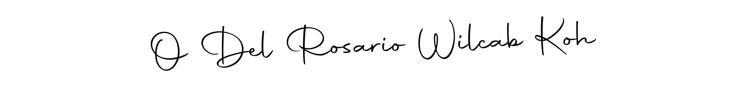 Design your own signature with our free online signature maker. With this signature software, you can create a handwritten (Autography-DOLnW) signature for name O Del Rosario Wilcab Koh. O Del Rosario Wilcab Koh signature style 10 images and pictures png