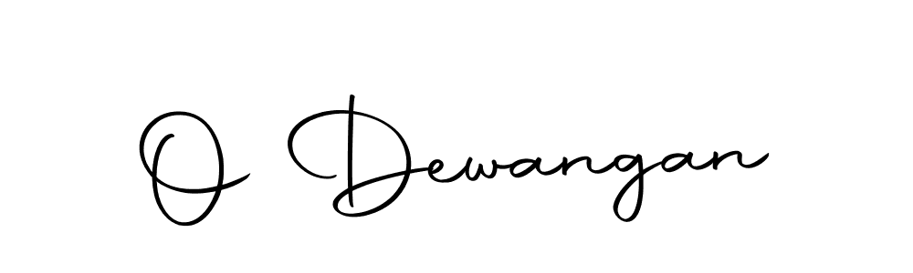 Create a beautiful signature design for name O Dewangan. With this signature (Autography-DOLnW) fonts, you can make a handwritten signature for free. O Dewangan signature style 10 images and pictures png