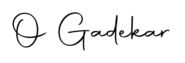 Generate high-definition signature styles for O Gadekar. The Autography-DOLnW typeface ensures crisp legibility and sophisticated design. O Gadekar signature style 10 images and pictures png
