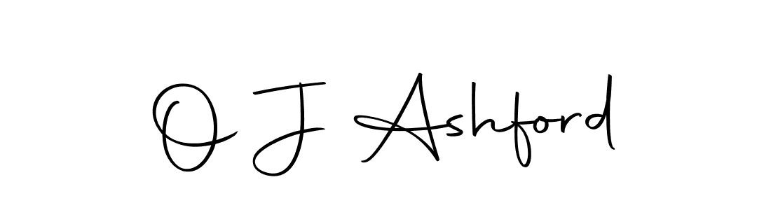 How to make O J Ashford name signature. Use Autography-DOLnW style for creating short signs online. This is the latest handwritten sign. O J Ashford signature style 10 images and pictures png