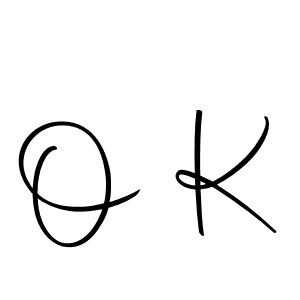 You should practise on your own different ways (Autography-DOLnW) to write your name (O K) in signature. don't let someone else do it for you. O K signature style 10 images and pictures png