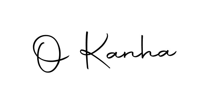 Use a signature maker to create a handwritten signature online. With this signature software, you can design (Autography-DOLnW) your own signature for name O Kanha. O Kanha signature style 10 images and pictures png