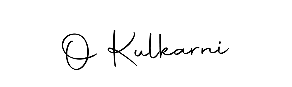 Use a signature maker to create a handwritten signature online. With this signature software, you can design (Autography-DOLnW) your own signature for name O Kulkarni. O Kulkarni signature style 10 images and pictures png