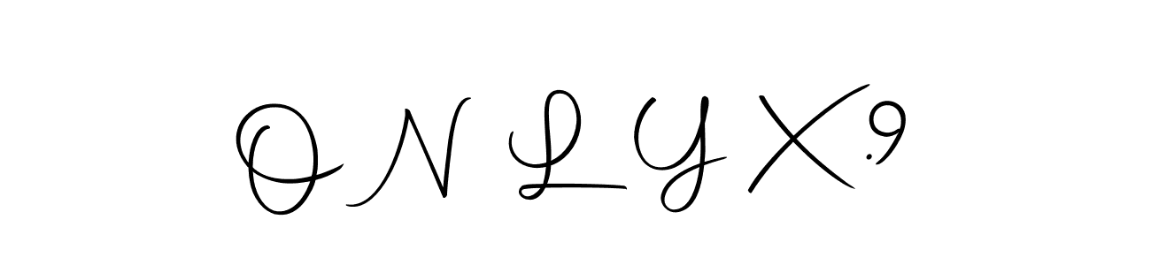 Autography-DOLnW is a professional signature style that is perfect for those who want to add a touch of class to their signature. It is also a great choice for those who want to make their signature more unique. Get O N L Y X.  9 name to fancy signature for free. O N L Y X.  9 signature style 10 images and pictures png