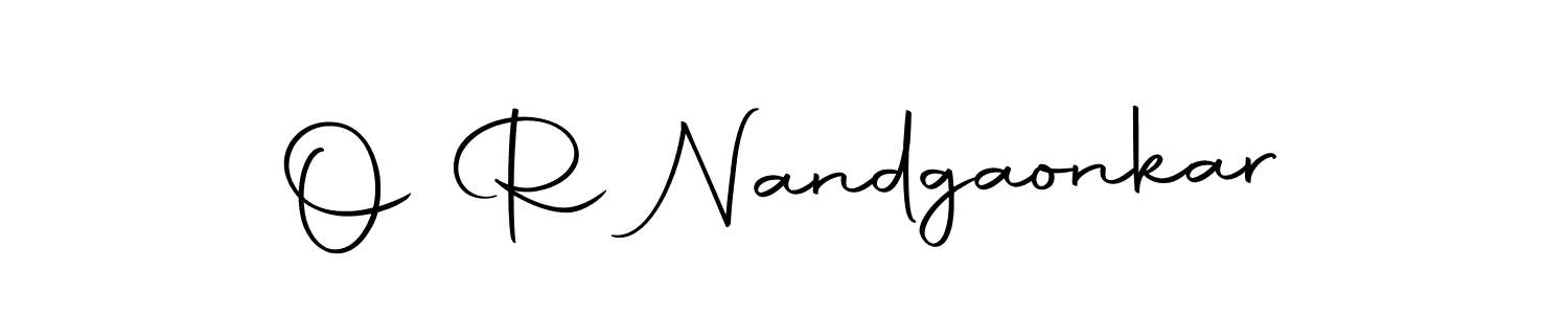 O R Nandgaonkar stylish signature style. Best Handwritten Sign (Autography-DOLnW) for my name. Handwritten Signature Collection Ideas for my name O R Nandgaonkar. O R Nandgaonkar signature style 10 images and pictures png