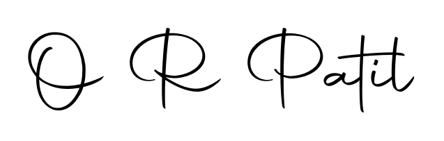 Practice writing O R Patil with the flow of Autography-DOLnW lettering. A fantastic source of inspiration for developing your personal signature style. O R Patil signature style 10 images and pictures png