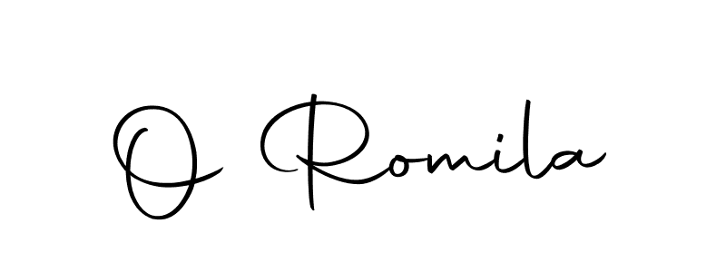 Design your own signature with our free online signature maker. With this signature software, you can create a handwritten (Autography-DOLnW) signature for name O Romila. O Romila signature style 10 images and pictures png