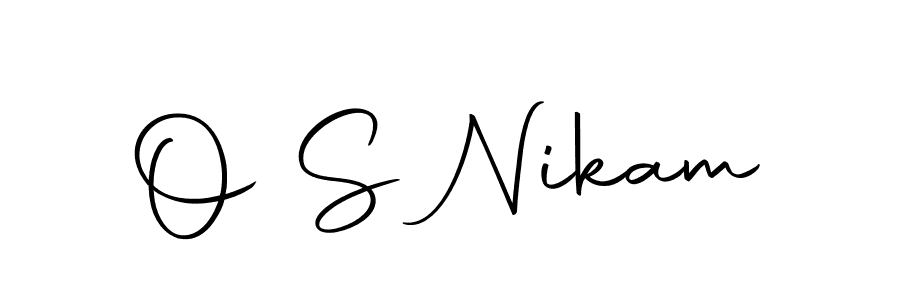 Use a signature maker to create a handwritten signature online. With this signature software, you can design (Autography-DOLnW) your own signature for name O S Nikam. O S Nikam signature style 10 images and pictures png