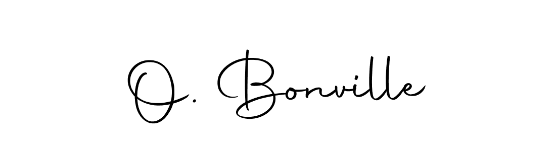 Use a signature maker to create a handwritten signature online. With this signature software, you can design (Autography-DOLnW) your own signature for name O. Bonville. O. Bonville signature style 10 images and pictures png