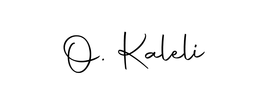 Design your own signature with our free online signature maker. With this signature software, you can create a handwritten (Autography-DOLnW) signature for name O. Kaleli. O. Kaleli signature style 10 images and pictures png