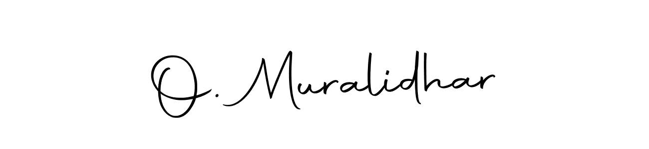 Use a signature maker to create a handwritten signature online. With this signature software, you can design (Autography-DOLnW) your own signature for name O. Muralidhar. O. Muralidhar signature style 10 images and pictures png