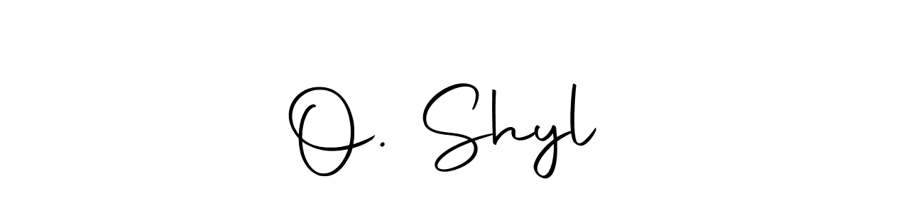 Also You can easily find your signature by using the search form. We will create O. Shyl❤️ name handwritten signature images for you free of cost using Autography-DOLnW sign style. O. Shyl❤️ signature style 10 images and pictures png