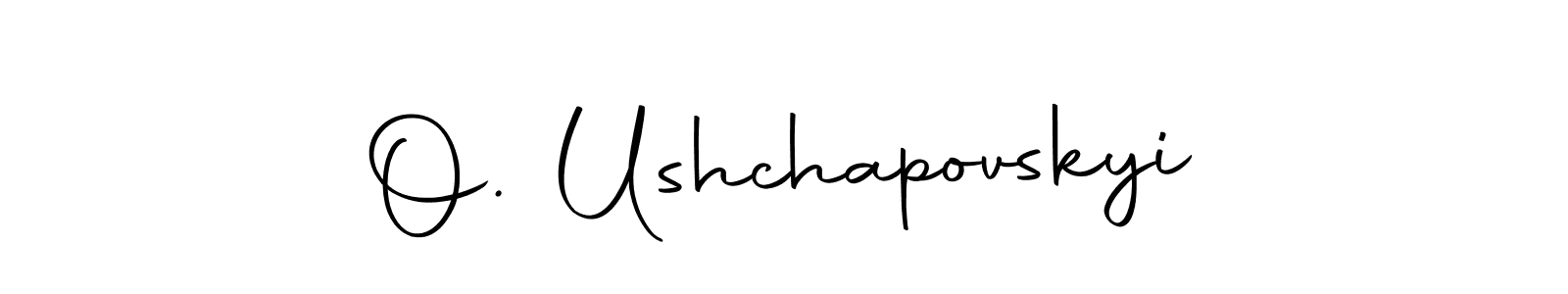 You can use this online signature creator to create a handwritten signature for the name O. Ushchapovskyi. This is the best online autograph maker. O. Ushchapovskyi signature style 10 images and pictures png