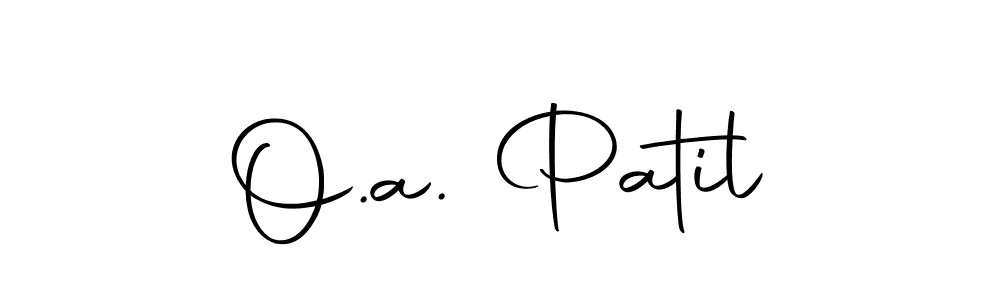 Make a beautiful signature design for name O.a. Patil. Use this online signature maker to create a handwritten signature for free. O.a. Patil signature style 10 images and pictures png