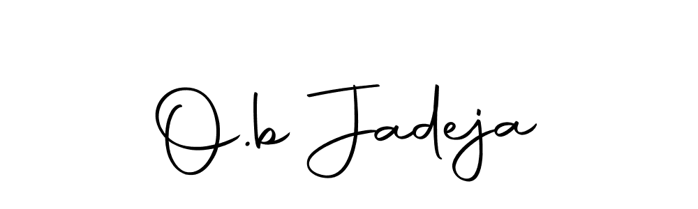 Make a beautiful signature design for name O.b Jadeja. With this signature (Autography-DOLnW) style, you can create a handwritten signature for free. O.b Jadeja signature style 10 images and pictures png