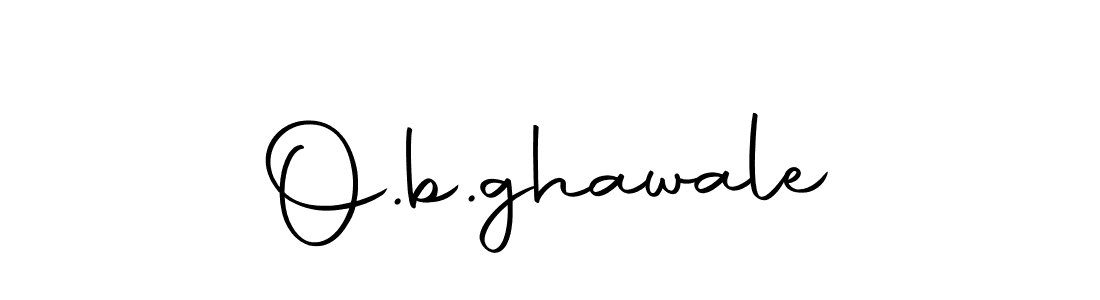 The best way (Autography-DOLnW) to make a short signature is to pick only two or three words in your name. The name O.b.ghawale include a total of six letters. For converting this name. O.b.ghawale signature style 10 images and pictures png