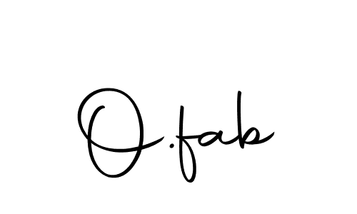 Use a signature maker to create a handwritten signature online. With this signature software, you can design (Autography-DOLnW) your own signature for name O.fab. O.fab signature style 10 images and pictures png