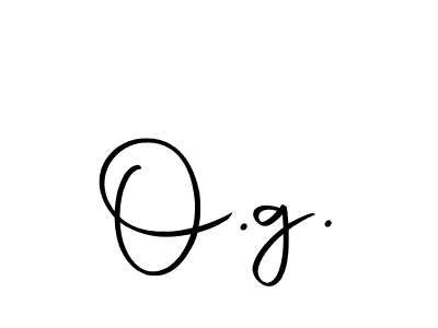 Design your own signature with our free online signature maker. With this signature software, you can create a handwritten (Autography-DOLnW) signature for name O.g.. O.g. signature style 10 images and pictures png